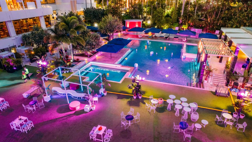 poolside lawn
