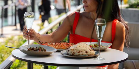 Babblers Outside Tables