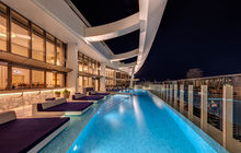Pool at night