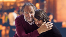 Two people hugging